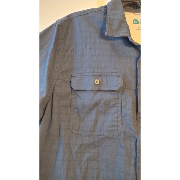 Sierra Designs Short Sleeve Button Up Shirt Men Large Blue. - Picture 3 of 12